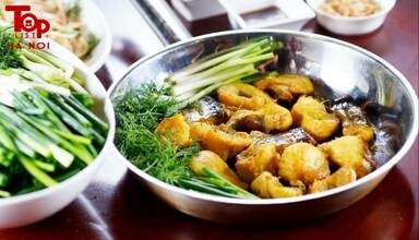 Chả cá thơm ngon tại Vua Chả Cá