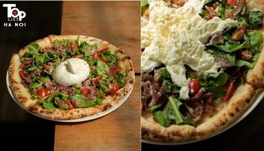Bánh pizza hấp dẫn của Pizza 4P’s
