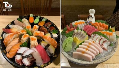 Sushi và Sashimi tại nhà hàng The Sushi Club