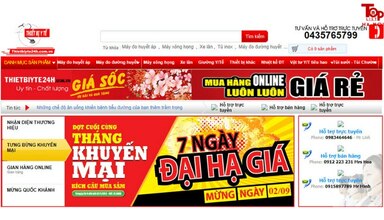 Trang web của công ty Phương Hoa