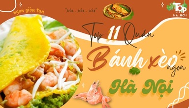 Top 11 Quán Bánh Xèo Ngon Hà Nội Ăn Là Hết Nước Chấm