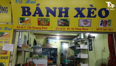 Bánh xèo Cô Hai là thương hiệu lâu năm ở thủ đô