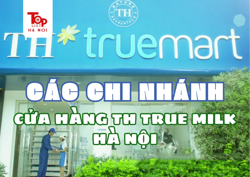 CÁC CHI NHÁNH CỬA HÀNG TH TRUE MILK HÀ NỘI